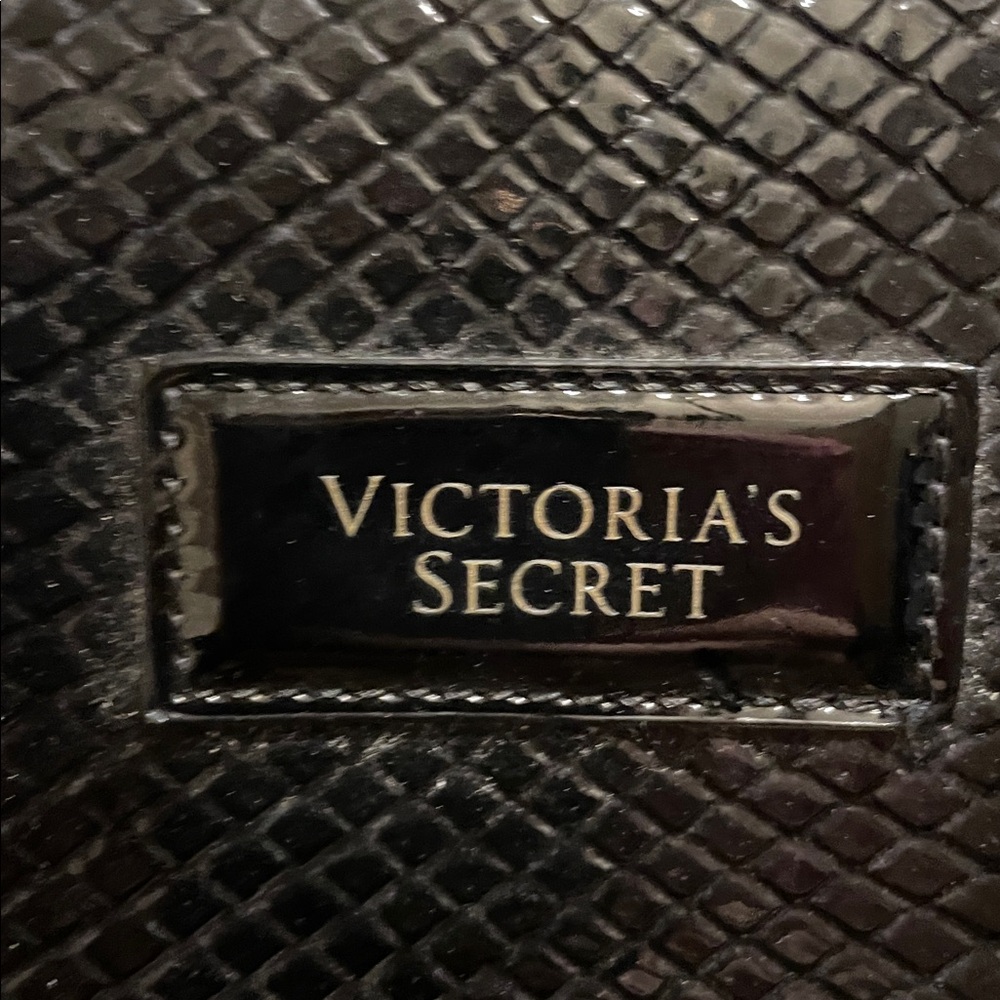 Victoria's Secret Shiny Black Textured Carry-On - Picture 3 of 9